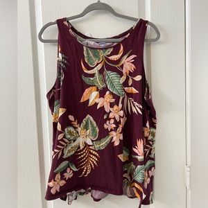 Old navy floral tank top